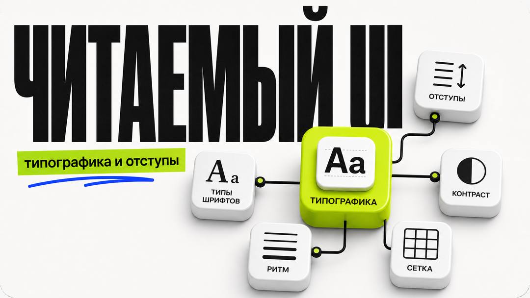 How to make a readable interface without a designer: typography and indentations - обложка