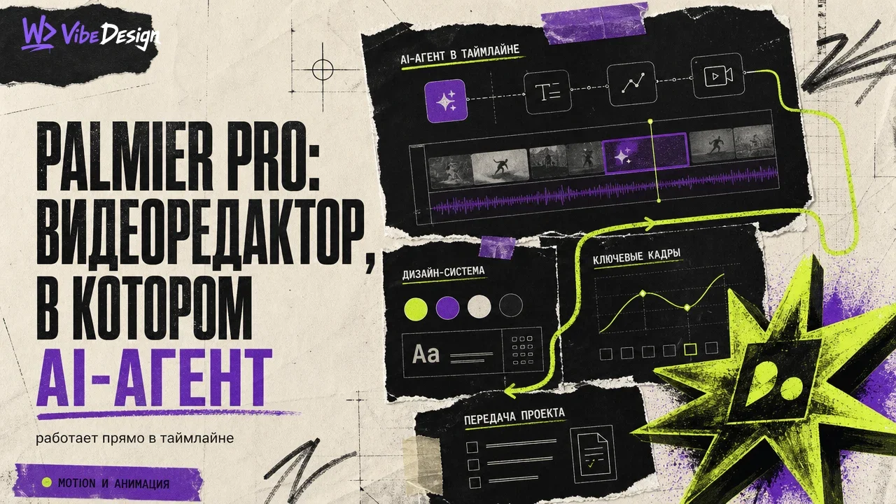 Palmier Pro: видеоредактор, в котором AI-агент работает прямо в таймлайне — обложка
