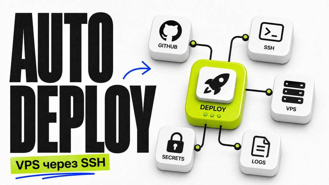 Automatic Deploy on VPS via GitHub Actions – a step-by-step guide - обложка