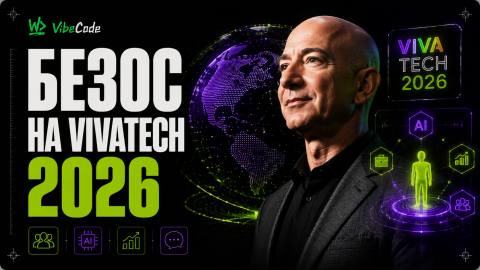Безос на VivaTech 2026: ИИ не отнимет рабочие места, а создаст их дефицит — и почему не все с этим согласны - обложка