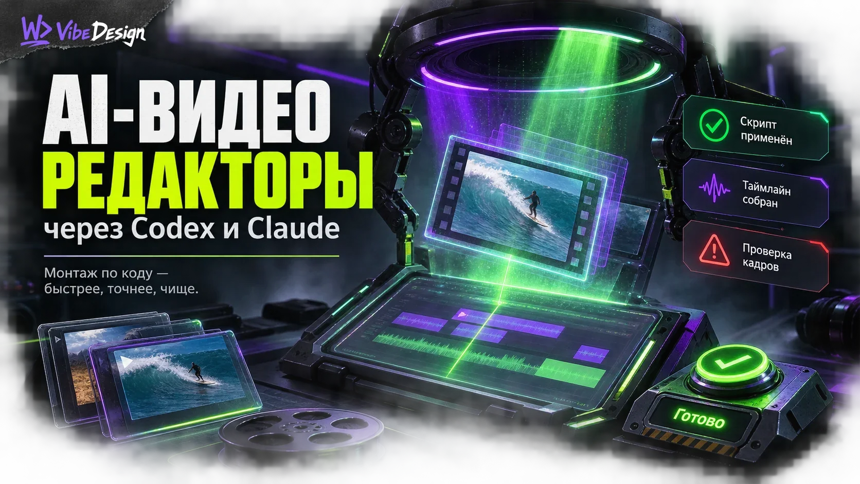 AI video editors managed through Codex and Claude Code cover