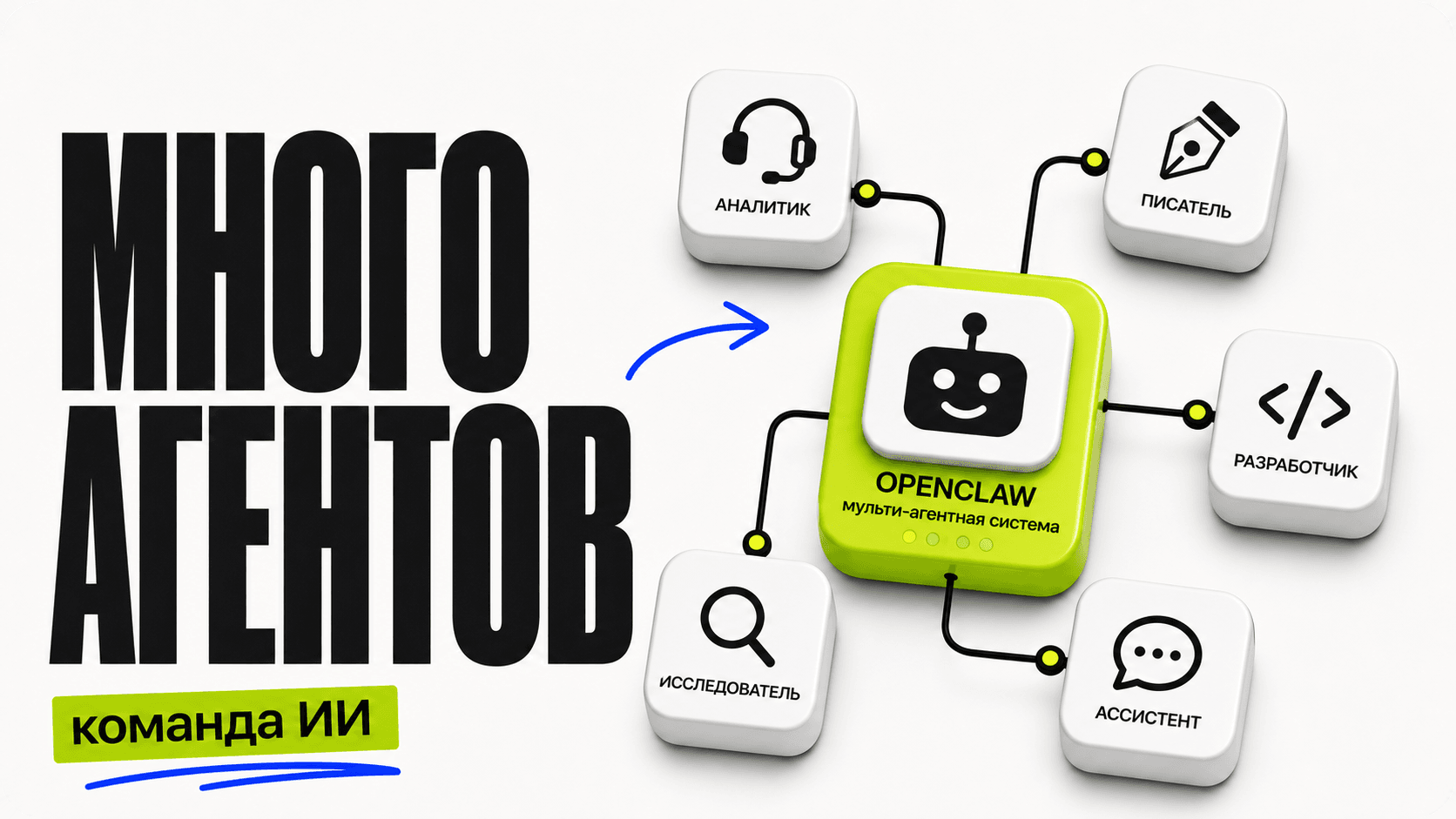 Многоагентные системы в OpenClaw: команда ИИ — обложка