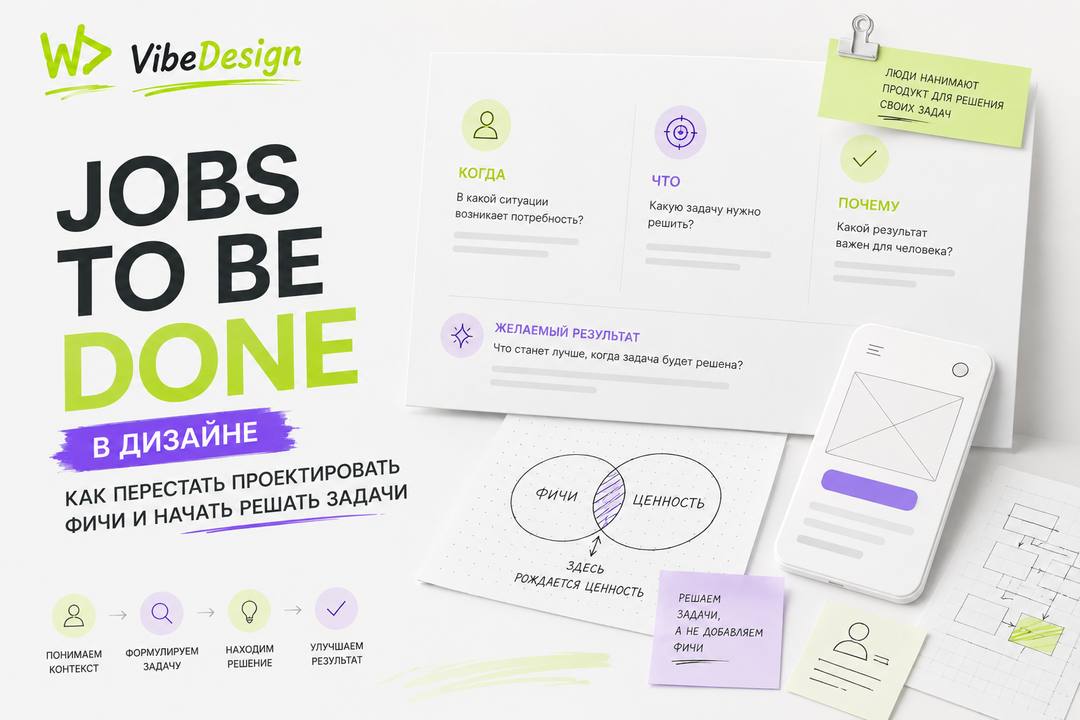 Jobs to Be Done in design: turn research into product decisions - обложка