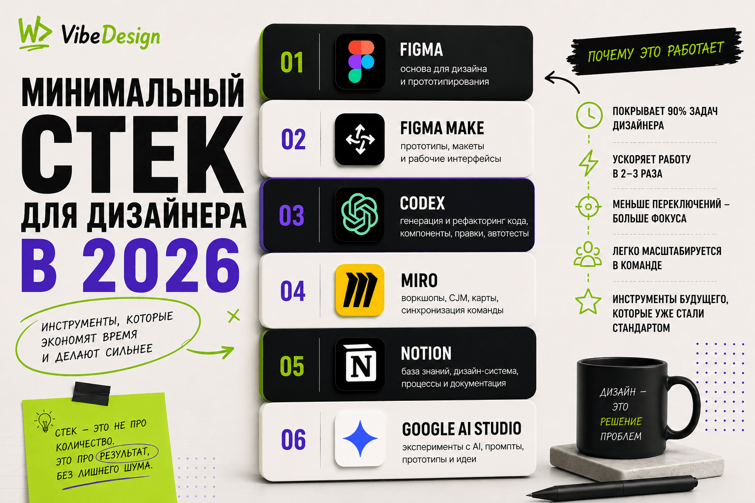 Минимальный стек для дизайнера в 2026 — обложка