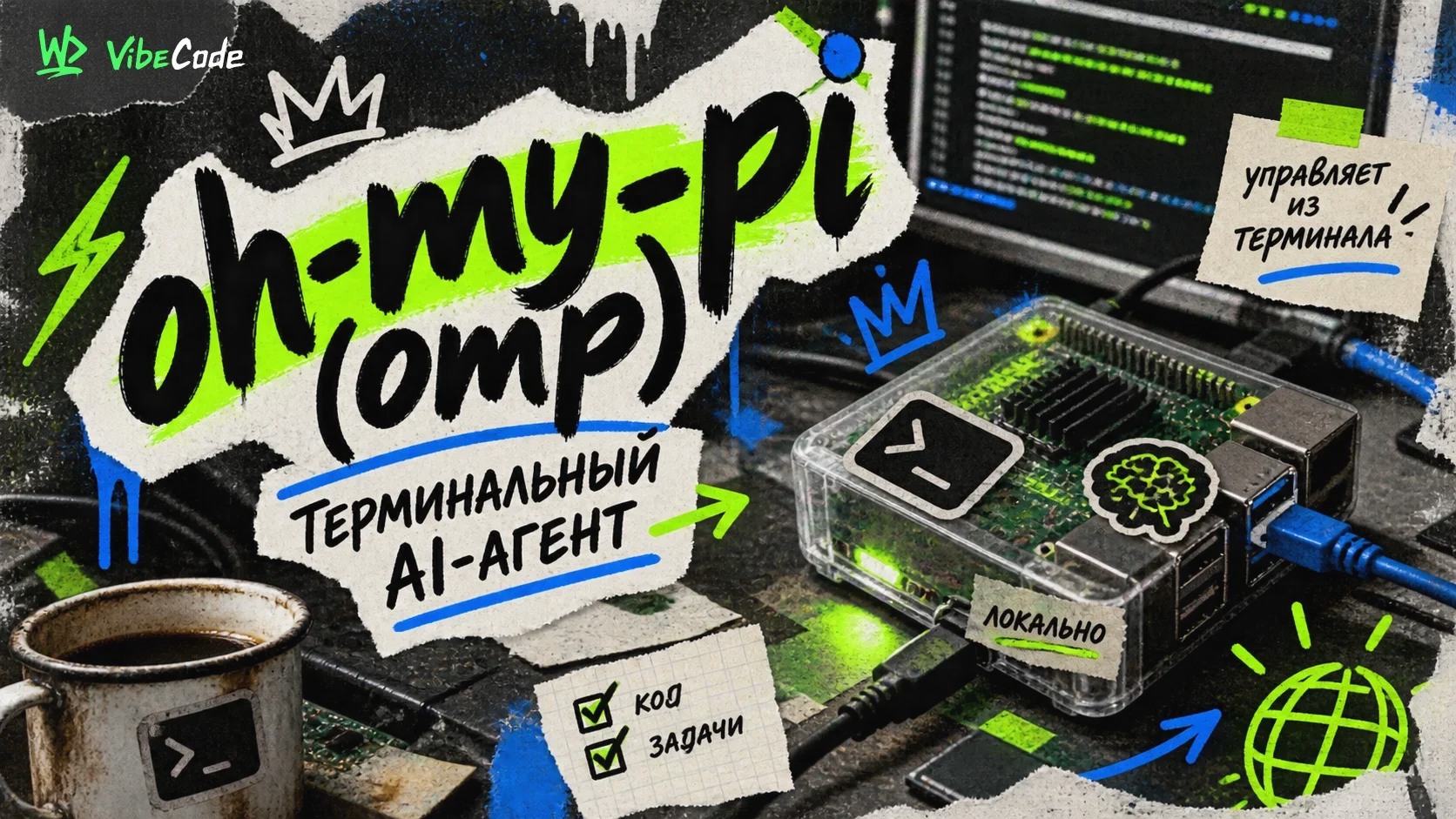 oh-my-pi (omp) – a terminal AI-agent for coding with a “stitched” IDE cover