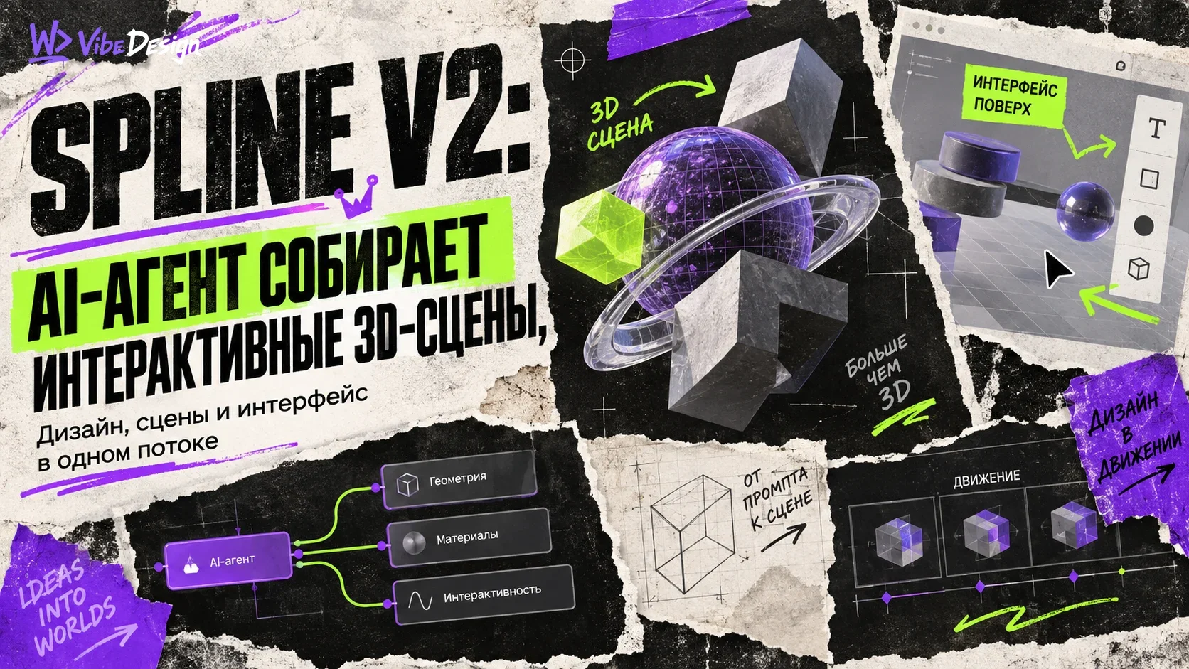 Spline V2: AI-agent collects interactive 3D scenes, and the interface can be written on top of them cover