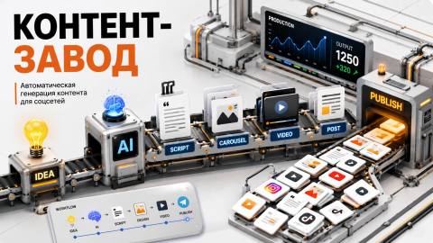 Content factory: how to build a system of automatic generation of videos, carousels and posts for social networks cover