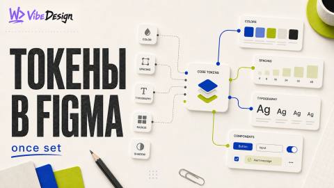 Токены в Figma: настрой один раз — и никогда не правь цвета вручную - обложка