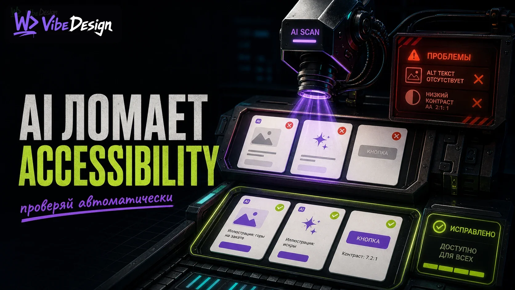 AI generates inaccessible interfaces: how to check and fix it automatically cover