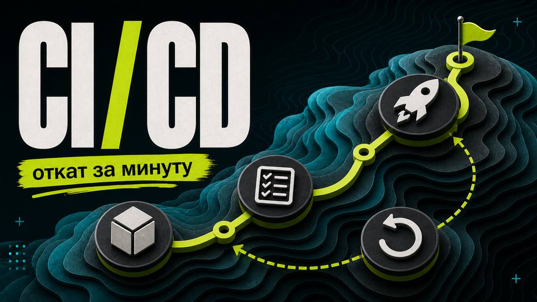 CI / CD for vibcoding: deploy without downtime and rollback in 1 minute - обложка