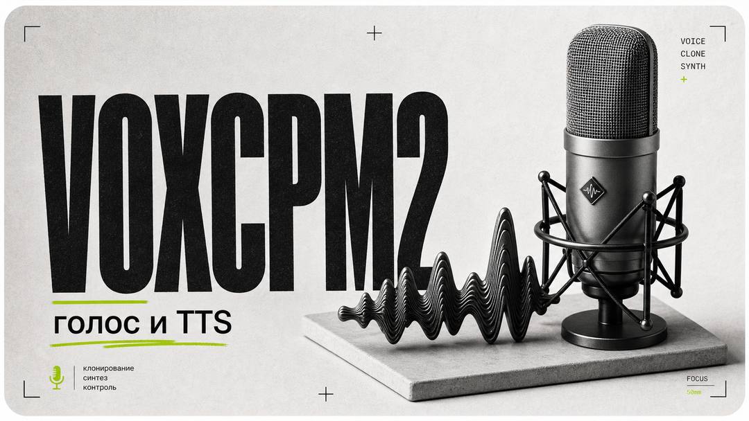 VoxCPM2 – Voice and TTS cloning in 30 languages, free and open source - обложка