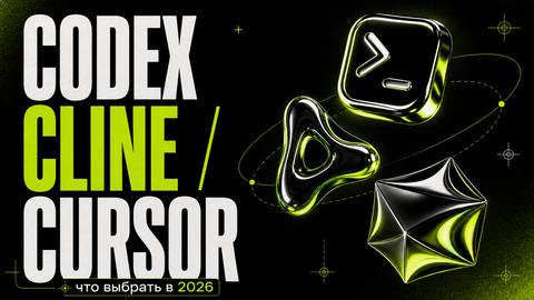 Codex Cloud vs Cline vs Cursor: сравнение для вайбкодинга в 2026 - обложка