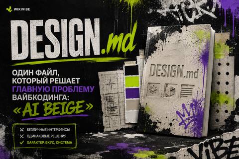 DESIGN.md is a single file that solves the main problem of vibcoding: “AI beige” cover