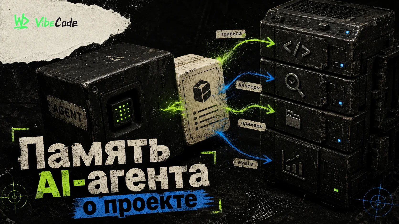 Как дать AI-агенту память о проекте: правила, линтеры, примеры и evals вместо магии — обложка