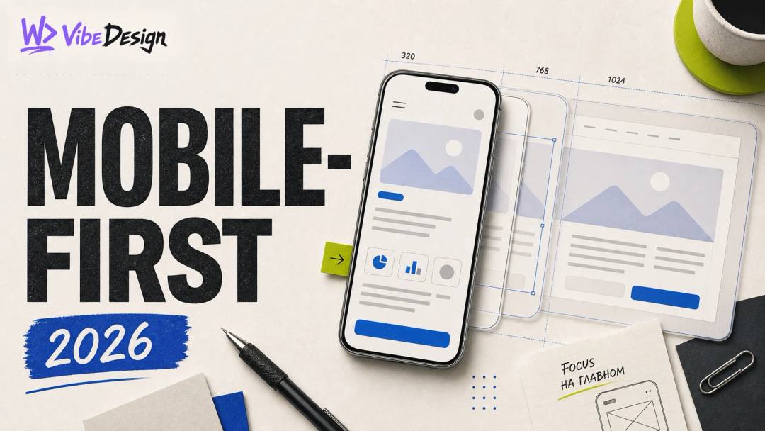 Mobile-first в 2026: почему десктопный подход убивает конверсию - обложка